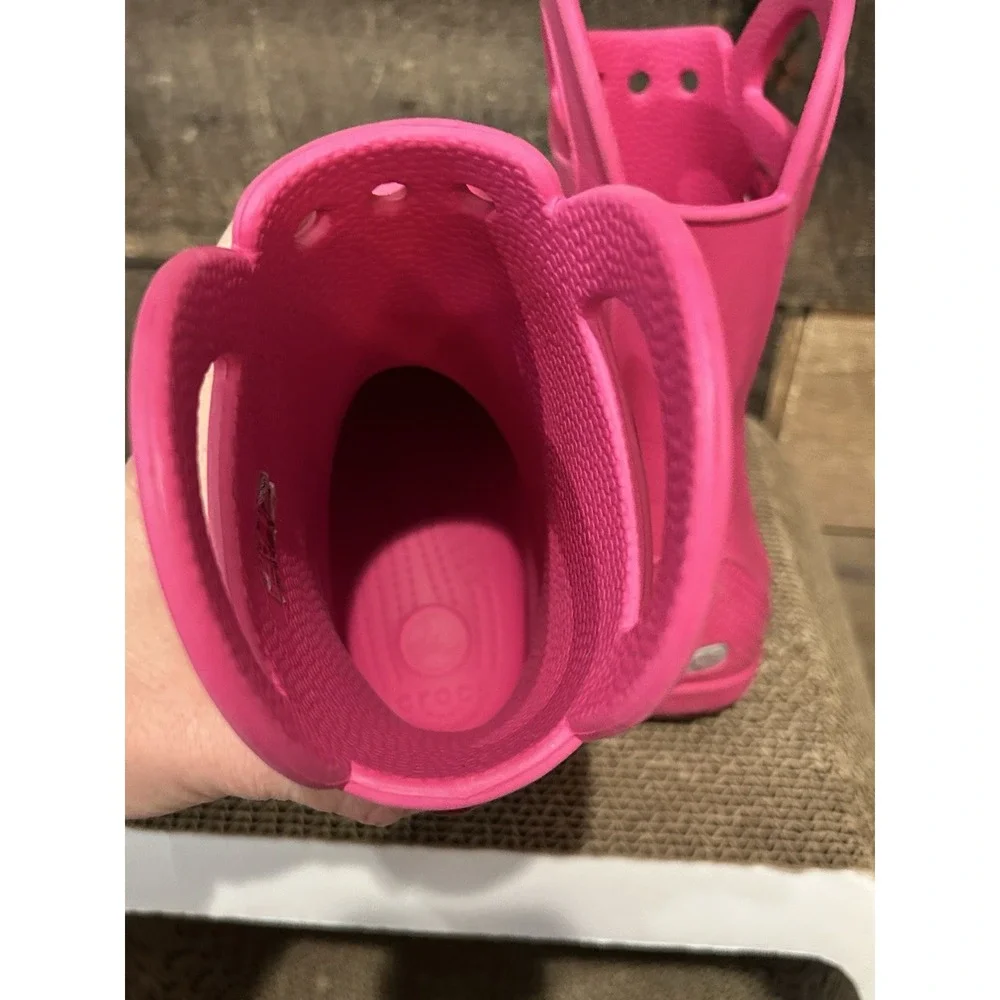 Children's Crocs Handle it Rain Boots Pink Kids' Size 1 (J1)‎